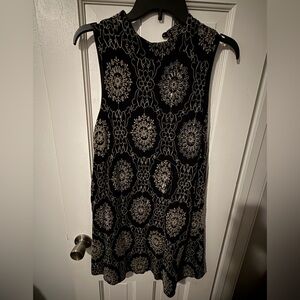 Altar'd State Black embroidered Mini Dress